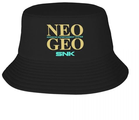 LYLQSSYS Retro Arcade Spiel Neo Geo SNK Strand Fischerhut Männer Frauen Unisex Sommer Fischerhut Outdoor Geschenke