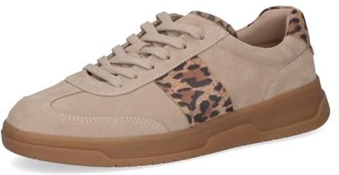 Caprice Damen Sneaker flach aus Leder Rund