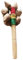 JISADER Nut Shell Shaker, Nut Shell Percussion,Hand Bell Percussion with Wooden Handle,for Holiday