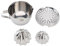 Lybunair Exprimidor de jugo manual de acero inoxidable, exprimidor de cítricos multifuncional para bar en casa, naranja, limón