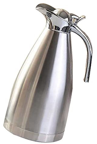 Ciieeo Wasserkocher Isolierter Eimer Edelstahlflasche Vakuumtopf Wasserflasche Zum Warmhalten 2 0 L Silberfarben