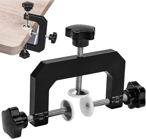 Heavy Duty 3-Way Edge Clamp, 3-Way Face Clamp, Adjustable Clamp for Cabinet Carcass & Edging Shelves, Woodworking Clamps for Face Frames - Maximum Clamping Thickness : 82mm Wide Frame