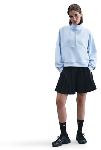 Nike Dri-Fit 24.7 Impossiblysoft Oversize-Oberteil Undhalbreißverschluss Für Damen, Celestine Blue/Psychic Blue, HQ8188-441, XL