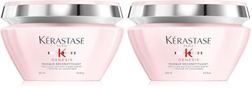 Kérastase Stärkende Haarmaske für brüchiges und strapaziertes Haar, Aufbauend und effektiv gegen Haarausfall, Masque Reconstituant, Genesis, 200 ml