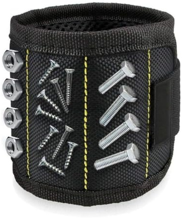 Geschenke für Männer - Magnetisches Armband für Werkzeuge – Starker Halt für Schrauben, Bits & Nägel – Verstellbar & ideal für Handwerker | HANDYMAG