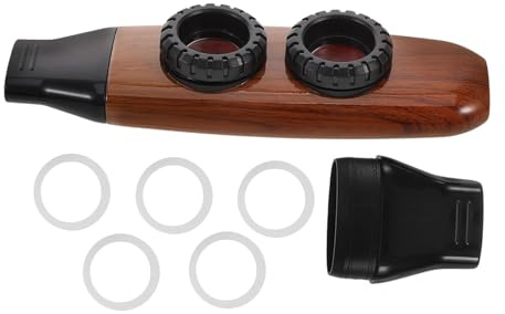 FUNOMOCYA 1 Satz Mini Kazoo für Lustiges Leicht Spielbares Musikinstrument aus Resin für Ukulele Gitarre und Violine für Anfänger und Musikalische Vielseitig Einsetzbar