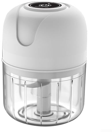 USB Mini Food Processor 250ml Electric Garlic Chopper for Quick Preparation of Spices and Ingredients (white)