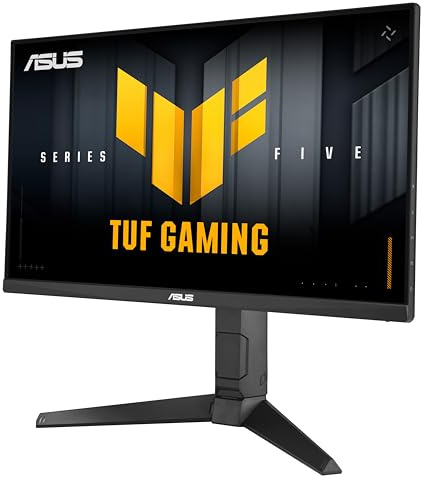 ASUS TUF Gaming VG249QML5A, Monitor Gaming Serie 5 da 23,8 FHD Fast-IPS (1920x1080), 0,3 Response Time, 240Hz, G-SYNC, AMD FreeSync Premium ed ELMB SYNC, DisplayWidget Center, Gaming AI, Nero
