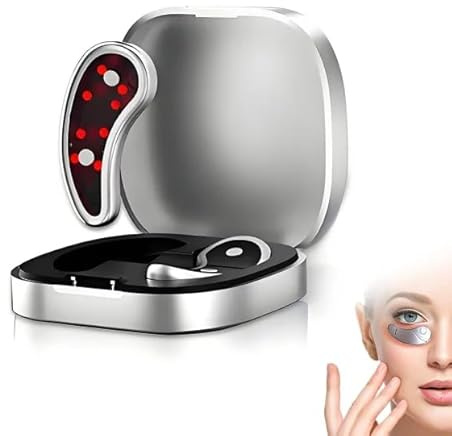 Masajeador de ojos, masaje contra ojeras y bolsas de ojos, luz roja calmante, dispositivo de cuidado de ojos, un regalo sincero para hombres y mujeres, que se recuerda en cualquier ocasión