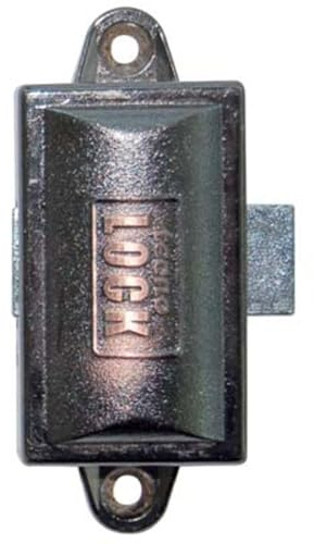 2PZ SERRATURA AD ASTE ROTANTI ZAMA BRONZATA MM 76X32 CHIAVE 1 LEVA MM 17X20