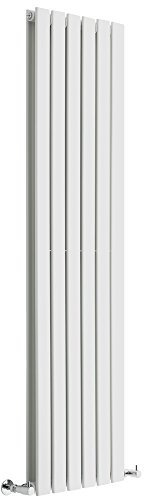 Milano Alpha White Vertical Double Flat Panel Radiator - 1600mm x 420mm