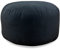 livasia kleines Meditationskissen einfarbig - Ø 32x20cm - Yogakissen mit Kapokfüllung, Pouf, Bodenkissen Yoga Zen Meditation, Sitzkissen für Garten Balkon, Zafukissen handgefertigt (Schwarz Uni)