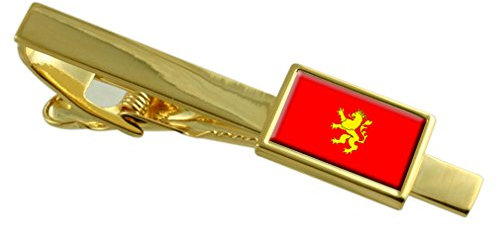 Select Gifts Zaragoza Ciudad Bandera España Clip de corbata de oro