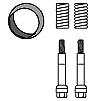 VEGAZ PGA-154 Dichtungssatz Abgasanlage Kompatibel mit PEUGEOT 206 Schrägheck 2A/C 179710 179743 179756