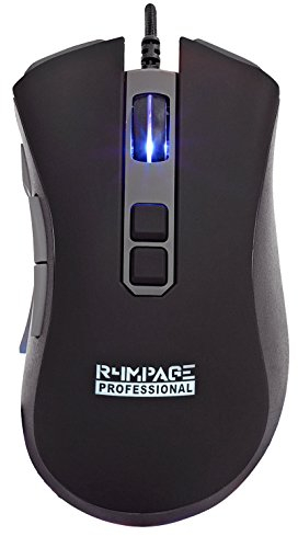 R4MPAGE Pro RP-11200 Professionelle Gaming Maus mit 10 programmierbare Tasten