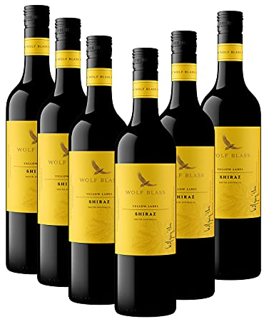 Wolf Blass Yellow Label Shiraz Red Wine Case from South Eastern Australia (6 x 75cl Bottles)