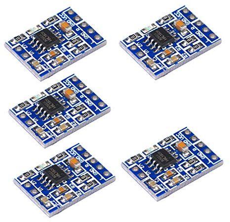 Hailege 5pcs HXJ8002 Mini Amplifier Board 3W Solo Channel Audio Power Amplifier Module Replace PAM8403 2.0-5 .5 V