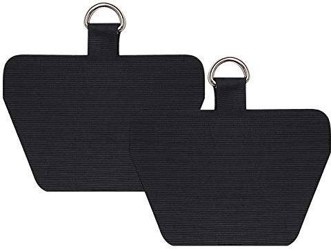 takyu 2er Set Ersatz Zubehör, Selbstklebende Einlagen Polyester Material Dünn, Leicht und Reißfest (Schwarz)