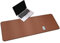 CENNBIE Schreibtischunterlage Leder,150x 60 cm Großes Mauspad - Schreibtischmatte Home Office Schreibtischzubehör Desktop Protector Rutschfeste Schreibtisch Löschpapier (braun)