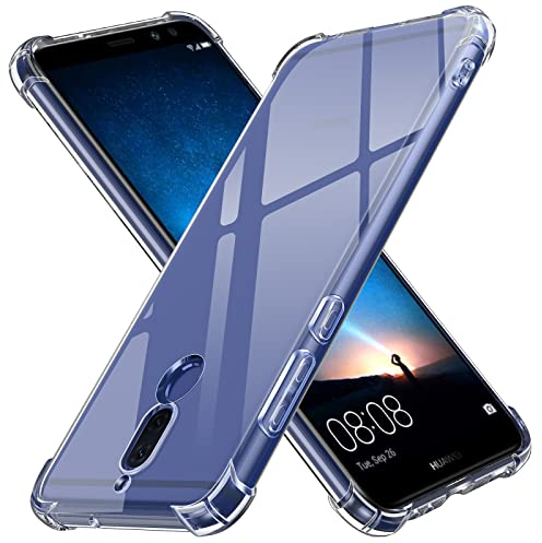 ivoler Funda para Huawei Mate 10 Lite, Carcasa Protectora Antigolpes Transparente con Cojín Esquina Parachoques, Suave TPU Silicona Caso Delgada Anti-Choques Case