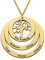MYKA - Family Circle Necklace with Hanging Family Tree- Customised Jewellery, Gift for Women (18k Gold Vermeil)