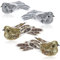 com-four® 4X Weihnachtsbaumschmuck Deko Vogel - Vögelchen mit Pailletten für Weihnachtsbaum-Deko - Kunststoff Vögel mit Clip für Weihnachten