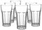 Glasmark KROSNO 1992 Lot De 6 Verres À Cocktail Café Jus Eau En Verre Transparent Verres Hauts 320 ml Lavable Au Lave-Vaisselle