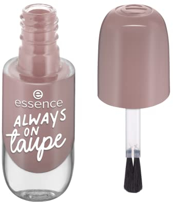 essence gel nail colour, Nagellack, Nr. 37, Grau, langanhaltend, Expressergebnis, schnelltrocknend, glänzend, farbintensiv, acetonfrei, vegan, ohne Mikroplastikpartikel, ohne Parfüm, 1er Pack (8ml)