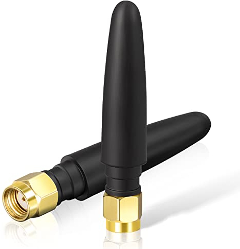 Eightwood Mini WiFi Antenna 2.4G 5G 5.8G Lightweight Omnidirectional Antenna for Router, Computer, USB Adapter, FPV, Wireless Backup Camera
