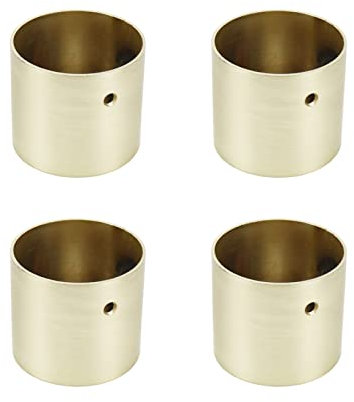 Meprotal 4pcs Modern Table Foot Cover Caps Brass Chair Feet Protector Zinc Alloy Round Furniture Leg for Desk Sofa Dresser (1.73 Diameter)