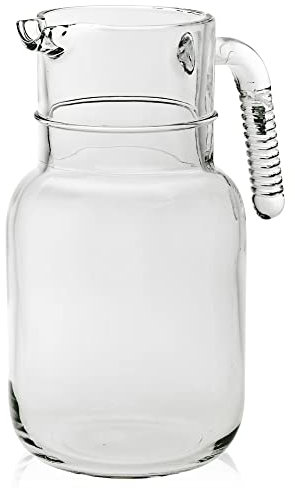 1.5l Glass Wine Water Juice Carafe Jug Drink Cocktail Decanter Handle (2)