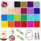 Prettme 4mm Rocailles Perlen zum Auffädeln, 4800 Stück Bunte Perlen für Armbänder Kleine Glasperlen Bastelperlen Pony Perlen Set für DIY Armband Halsketten Schmuck und Basteln