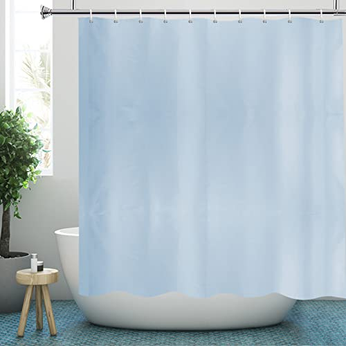 YISURE Duschvorhang Textil 200x220 Blau, Polyester Badevorhang Badewanne Wasserabweisende waschbar Duschvorhange Anti-Schimmel für Badezimmer Zuhause, Breite 200 x Höhe 220cm