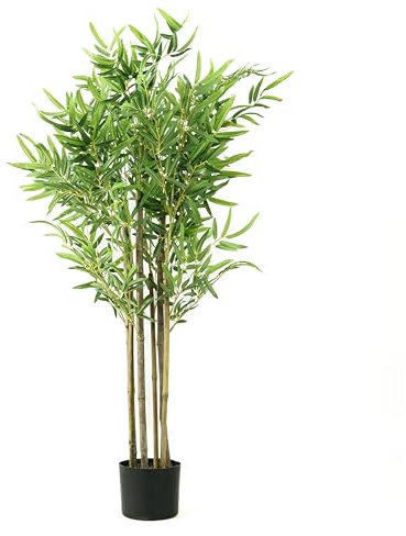 Valyria Home - Planta Artificial Bambú - Tamaño 180 cm - Planta de Plastico Grande - Cañas Realistas y Exóticas - Planta Artificial Realista Decorativa - Ideal para la Decoración del Hogar y Oficina