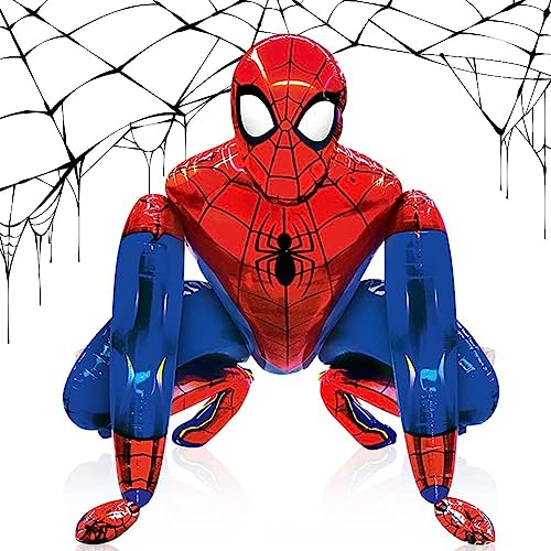 Spider-Man Luftballons,Party Dekorationen, Folienballon Deko,Superhero Ballons Deko,Spider-Man Luftballons Kindergeburtstag Deko,Luftballon Party für Kinder Thema Geburtstagsdekorations (55 cm x 63cm)