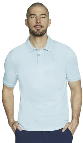 Skechers Herren Off Duty Polo, Himmelblau, XL