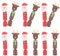 TENDYCOCO Knallbonbons für Weihnachten, Weihnachtsmann, Rentiere, zum Selbermachen, 20 Stück