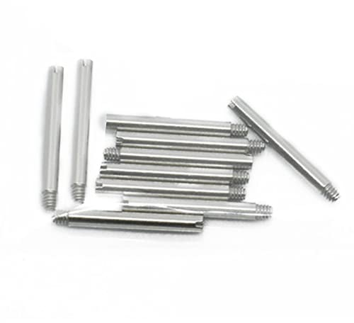 ZEZEFUFU Ersatz-Schraubstifte für Rolex-Uhren-Armband-Reparatur-Werkzeugteile, 15.5*1.7mm