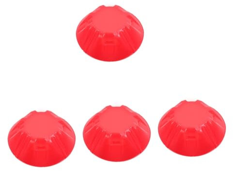 jojofuny 4 Stück Alarm-staubschutz Wiederverwendbare Rauchabdeckung Abdeckplatte Für Rauchmelderabdeckungen Für Staub Rauchmelderkappe Sensation Plastik Rot Schutzhülle