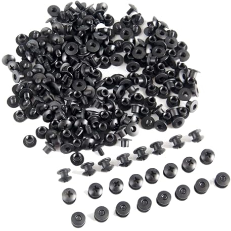 LTADX 100pcs Black Steel Short Post Chicago Screw Cross Head Screw Kit For DIY Kydex Knife Sheath Holster Clips Hand Tool Parts