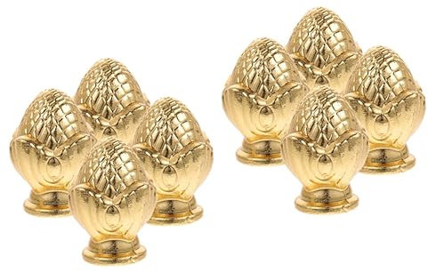 jojofuny 8 Stück Goldene Lampensockel Dekoration DIY Lampen Endstücke Teile Licht Bettpfosten Endstücke Lampen Endstücke Orientalische Lampen Endstücke Endstücke Für Lampen