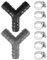 USHXVG 2 Sets of Y-Type Hose connectors, Hose connectors, Plastic Hose connectors, Drain Hose adapters, Plastic Hose distributors, Drain Hose Accessories, Suitable for dishwashers and Washing Machines