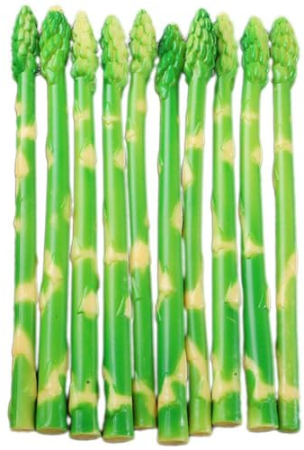 10 Stück Künstlicher Spargel, Künstlicher Gemüsespargel, Künstliche Triebe, Modell Für Küchenschrank, Zuhause, Dekorativ