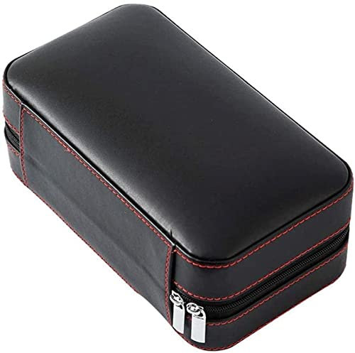 WOYZDQ Geschenk Tragbare Zigarrenkiste, eingebauter Luftbefeuchter, Zigarren-Humidor, Zedernholz-Aufbewahrungsbox für 6 Zigarren, eleganter Design-Humidor Zigarren Humidore