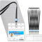 HIMOMO 50 PCS Porta Badge Trasparente, Impermeabili Porta Badge Con Cordini plastica porta badge da collo per Affari,Esposizione e Scuola, Evento (Orizzontale)