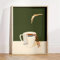 LMYCHENG Retro-Kaffee-Tauch-Poster, Leinwanddrucke, Gemälde, „Guten Morgen, Kaffeeliebhaber“, Druck, Wandkunst für Wohnzimmer, Zuhause, Küche, Dekor, 60 x 80 cm, rahmenlos