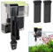 Mapille Filtre Aquarium 450L/h, Filtre Extérieur Aquarium avec UV, 4-en-1 Filtre à Accrocher Réglable, Ultra-Silencieux, Circulation d'Oxygène, Hang on Filtre pour Aquariums 10-100L