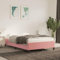OHOOWOO Cadre de lit Rose 120x190 cm Velours,Cadre de lit Confortable et Douillet en Velours Rose pour Un lit de 1 Place 120 x 190 cm Chambre à Coucher, Lits et Cadres de lit