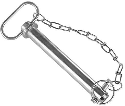 Perno de seguridad | Diámetro 25 mm | Longitud total 189 mm | con cadena y pasador de resorte | Pasador | Brazo inferior | Brazo superior | Categoría | Tres puntos | Tractor | Toma Euro | Perno |