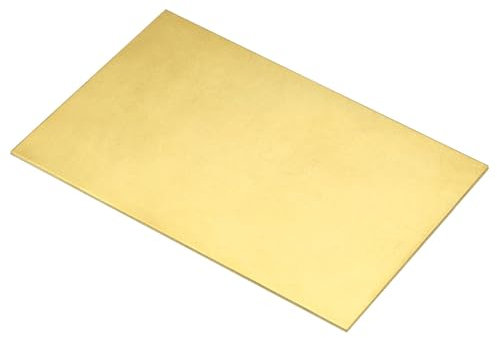 TA-VIGOR 1Pcs H62 Brass Sheet, 150mm x 100mm x 2mm Metal Sheet Brass Plates for DIY Crafts, Electrical, Repairs, Industry